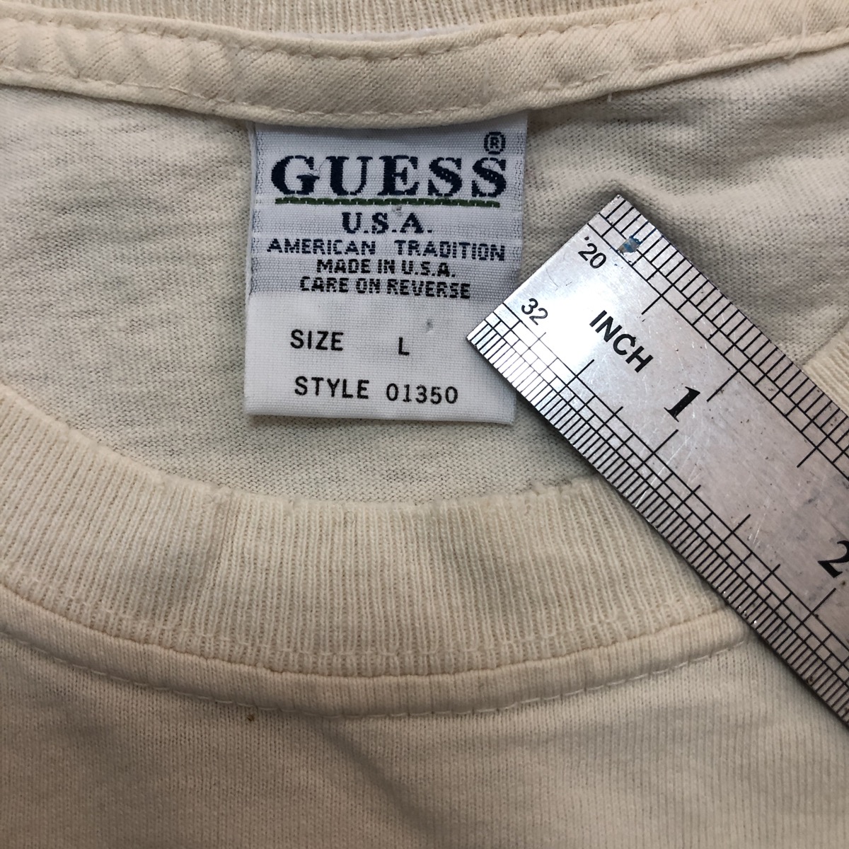 Vintage - Vintage 90’s Guess Logo Spell Out T-Shirt - 6