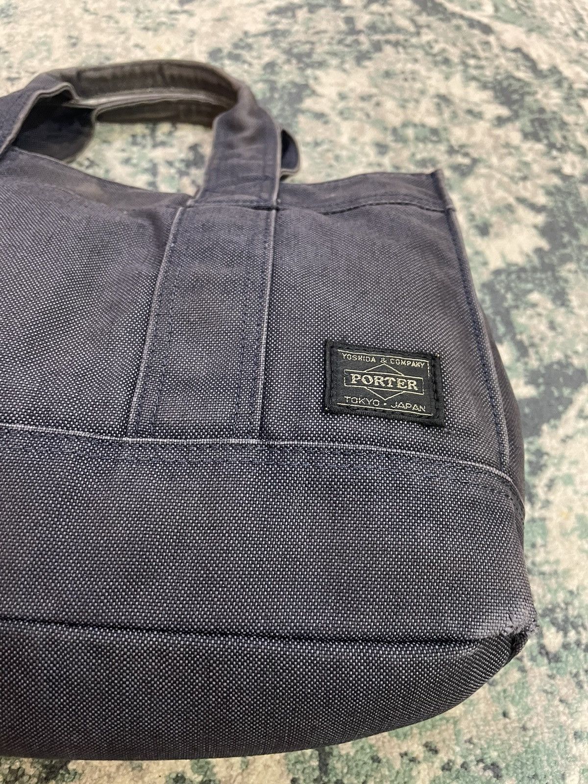 Porter Made In Japan Black Denim Tote Bag Denim Material - 14