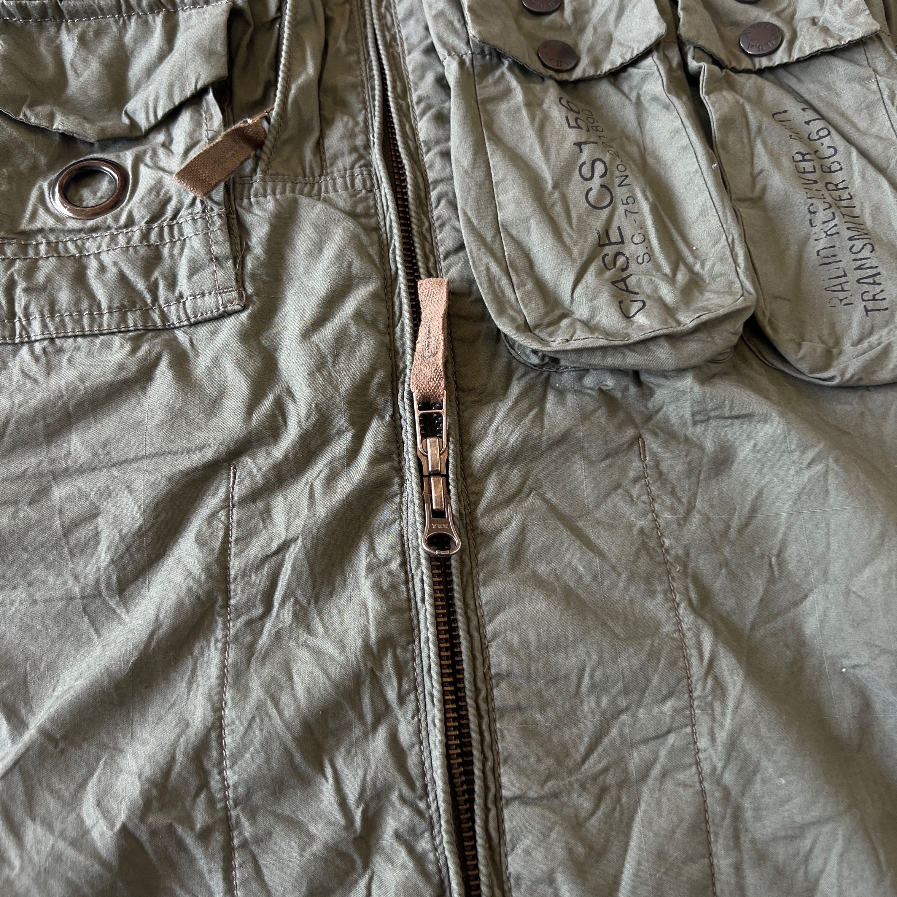 Avirex Flight Tactical Parachute Button Ups Military Uniform - 2