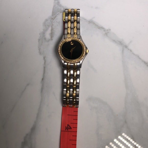 Movado Museum Two Tone 85-E4-9812 Diamond Watch - 15