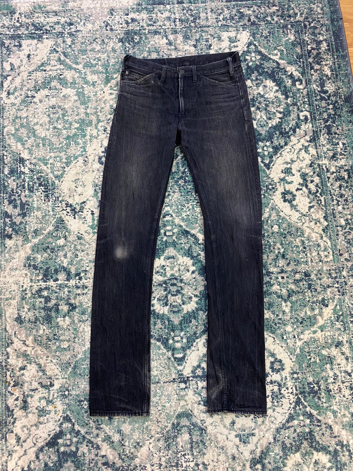 Lemaire Black Leather Lining Pocket Jeans - 2