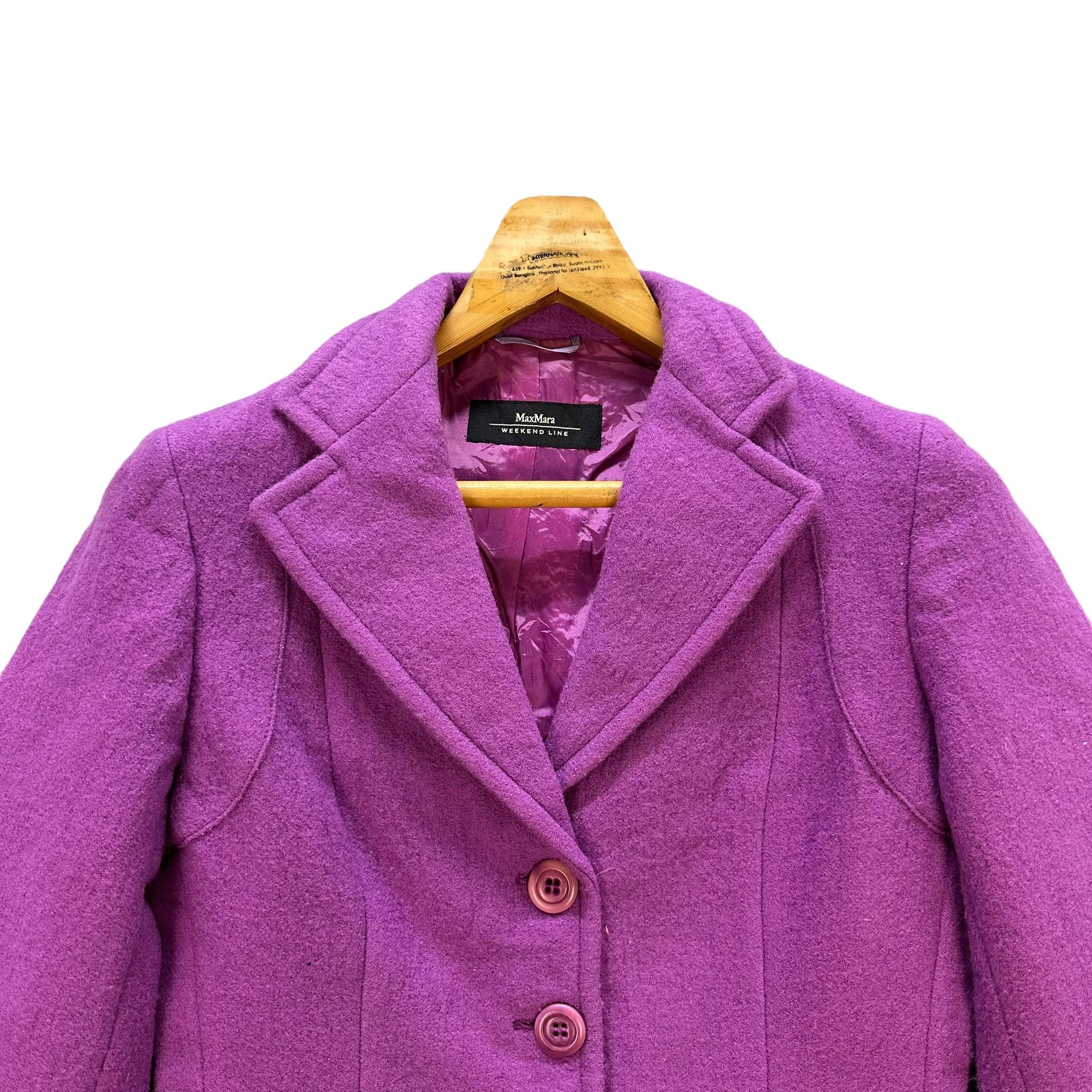 Designer - Max Mara Purple Wool Double Collar Jacket #9132-60 - 2