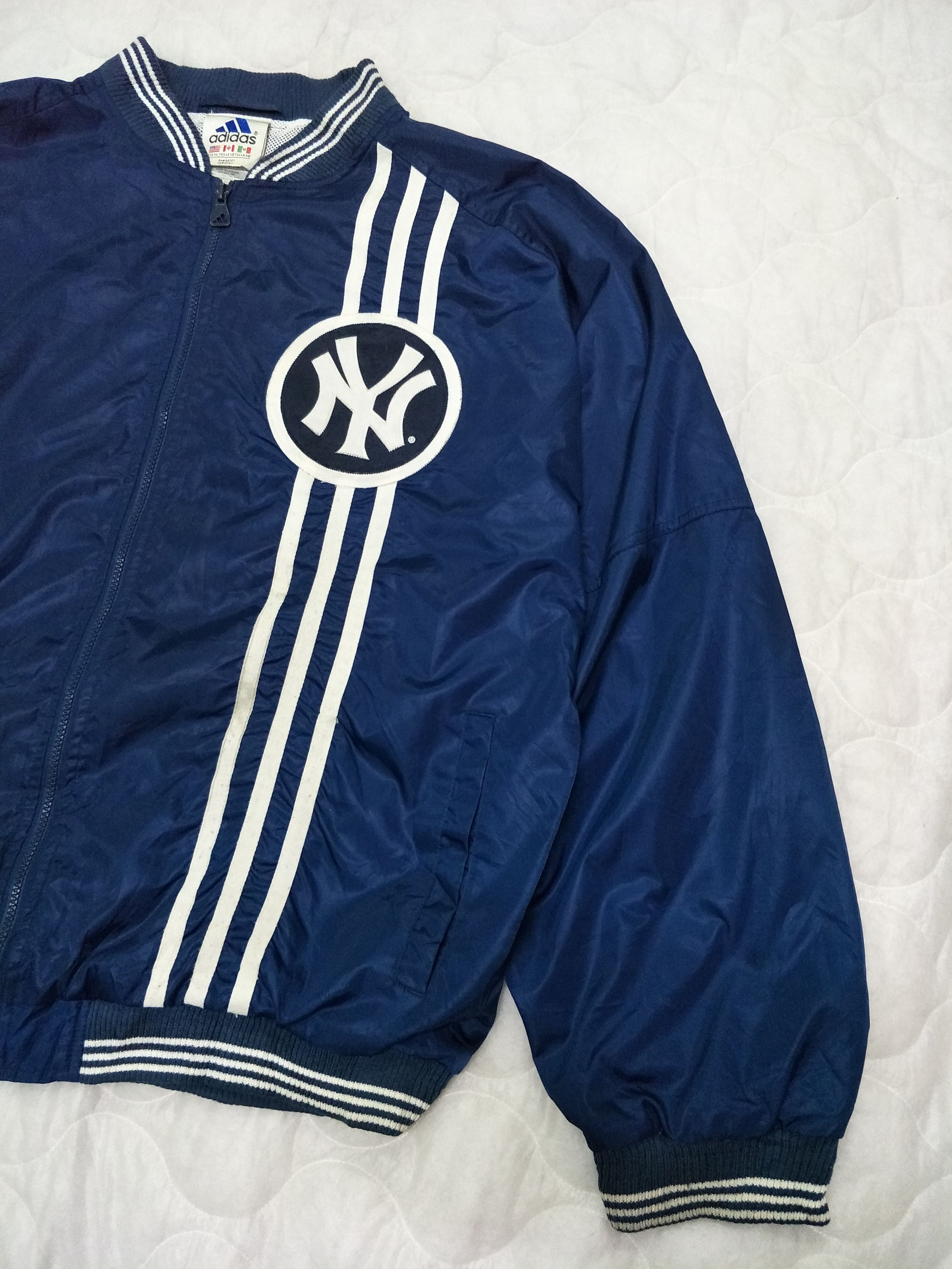 Vintage Adidas NY Navy Oversized Jacket - 4