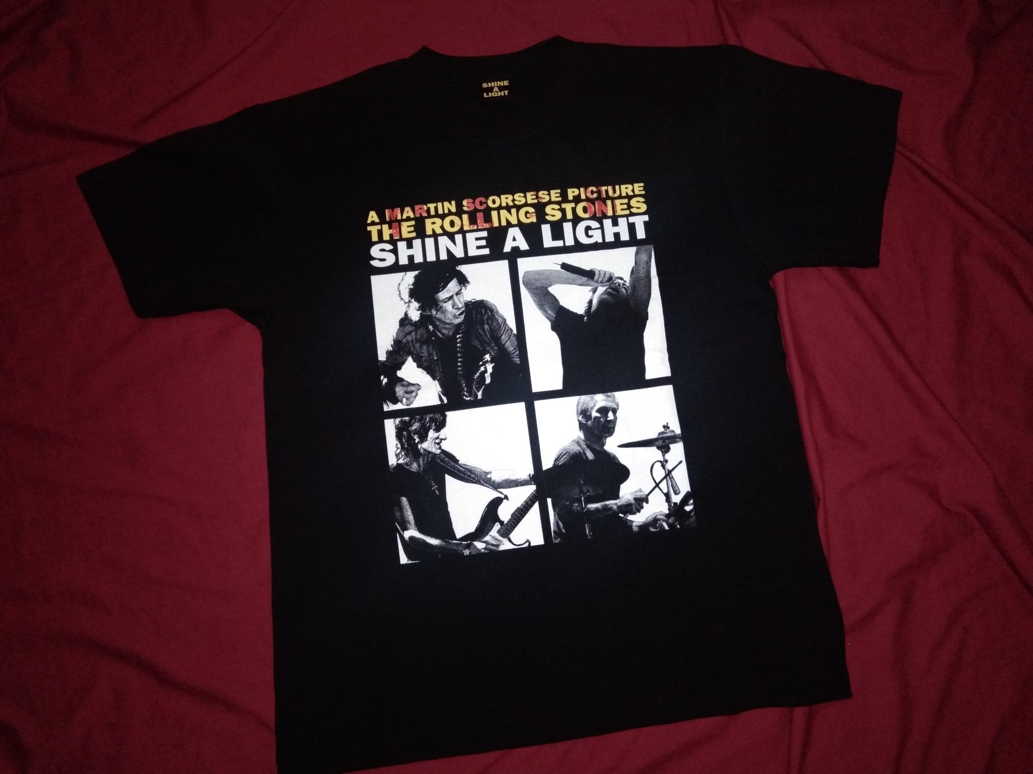 NOS 2007 The Rolling Stones Shine A Light Promo tshirt+ book - 2