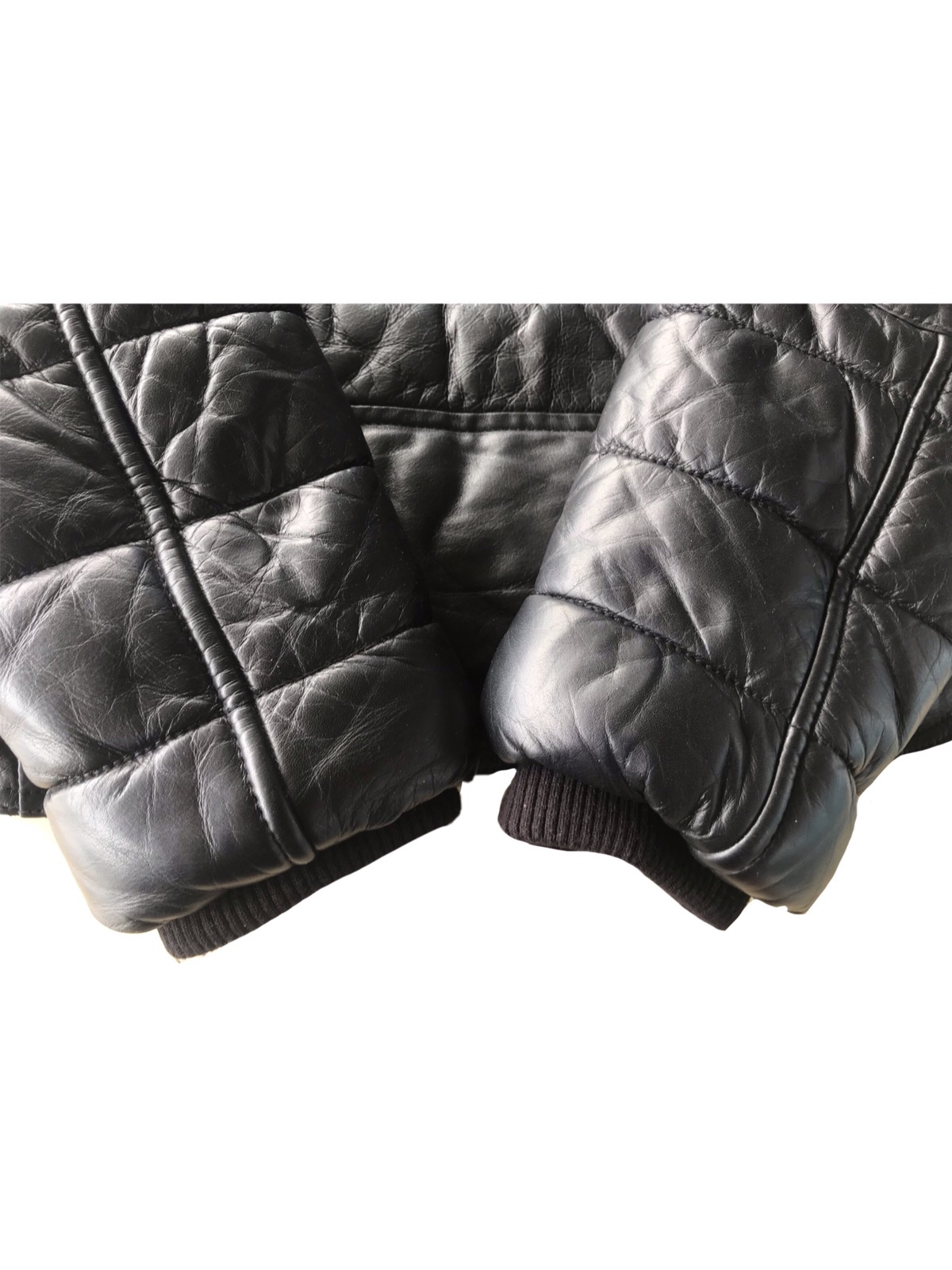 Rare Alexander Wang x H&M Padded Leather Biker Jacket - 11