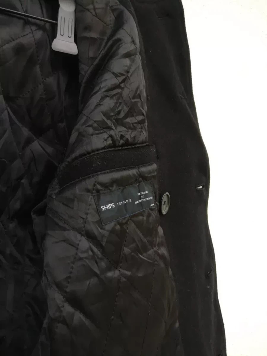 Ships Jet Blue -  Final Drop! Wool Heavy Jacket Peacoat - 6