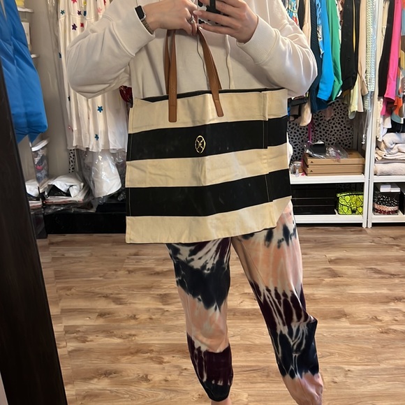 Cabana Striped Canvas Tote - 4