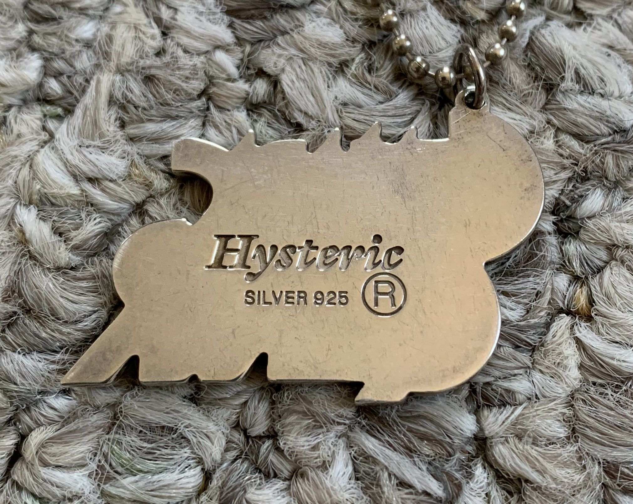 Hysteric Glamour Sterling Silver Logo Necklace - 4