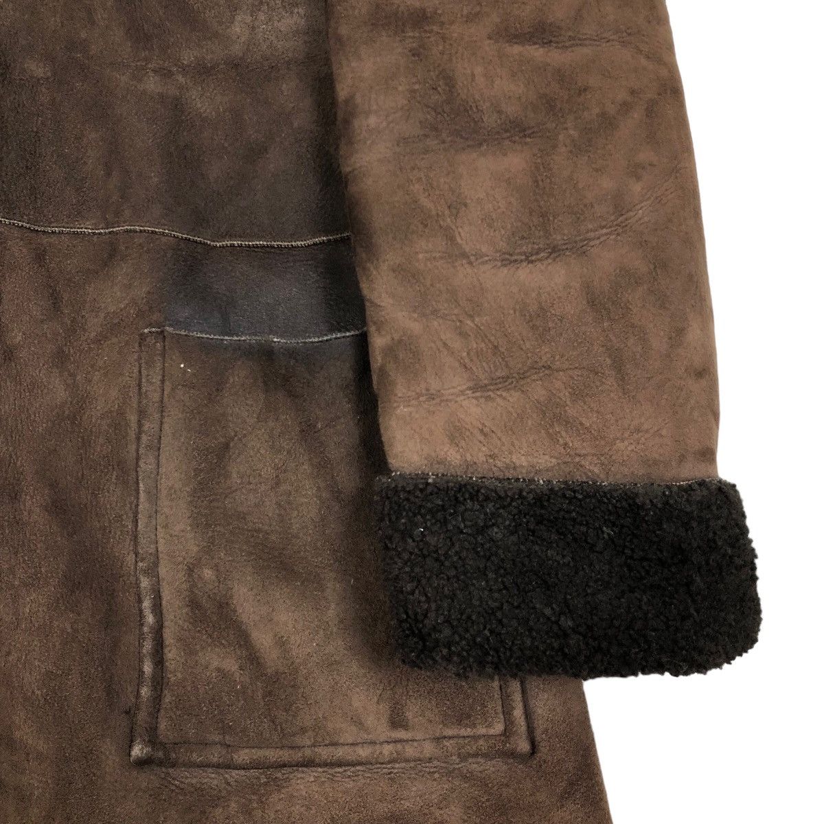 Vintage A.P.C. Hooded Sheepskins Shearling Leather Jacket - 6