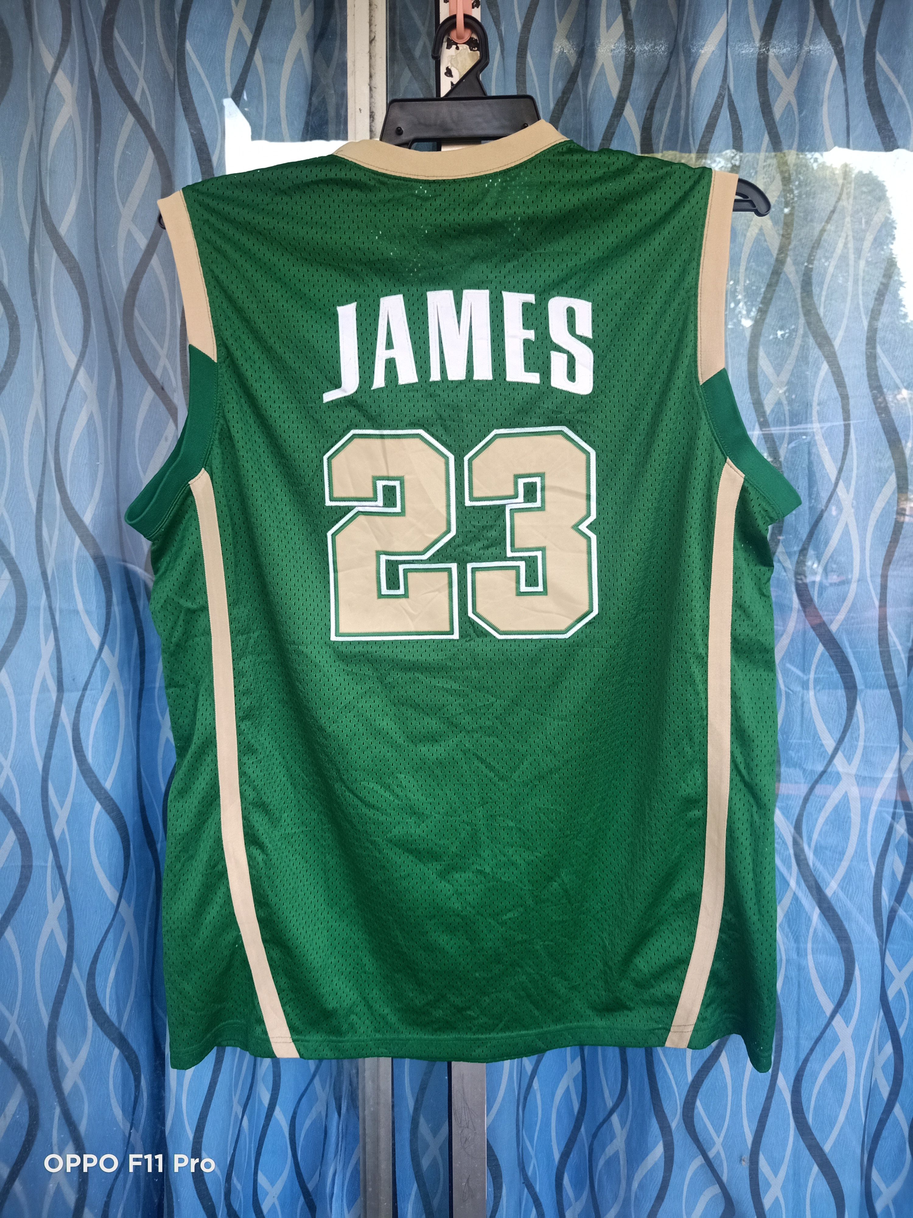 Lebron James High School Irish Biege 03 Jersey - 2