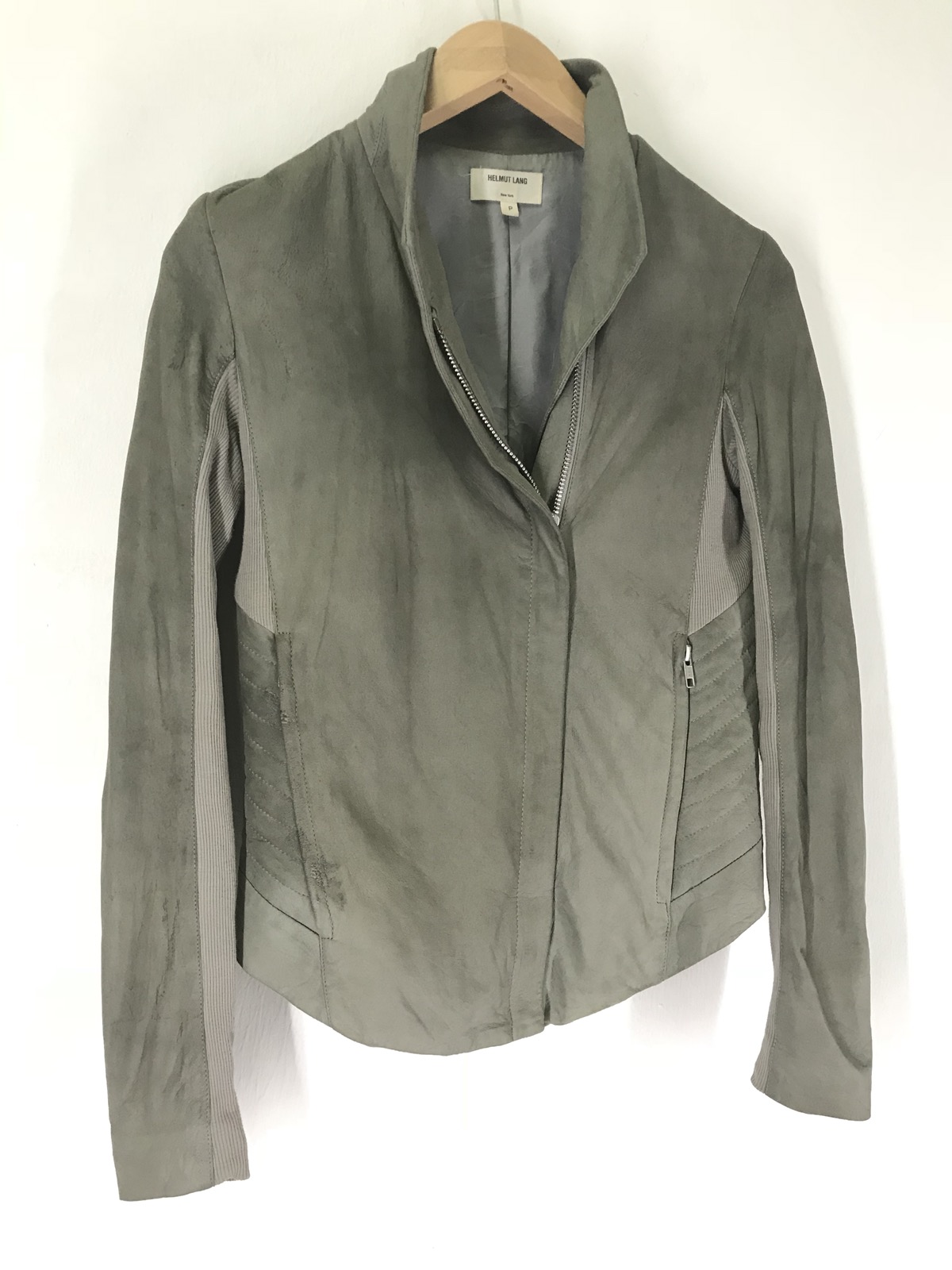 2000s Helmut Lang Biker Paper Leather Jacket - 4