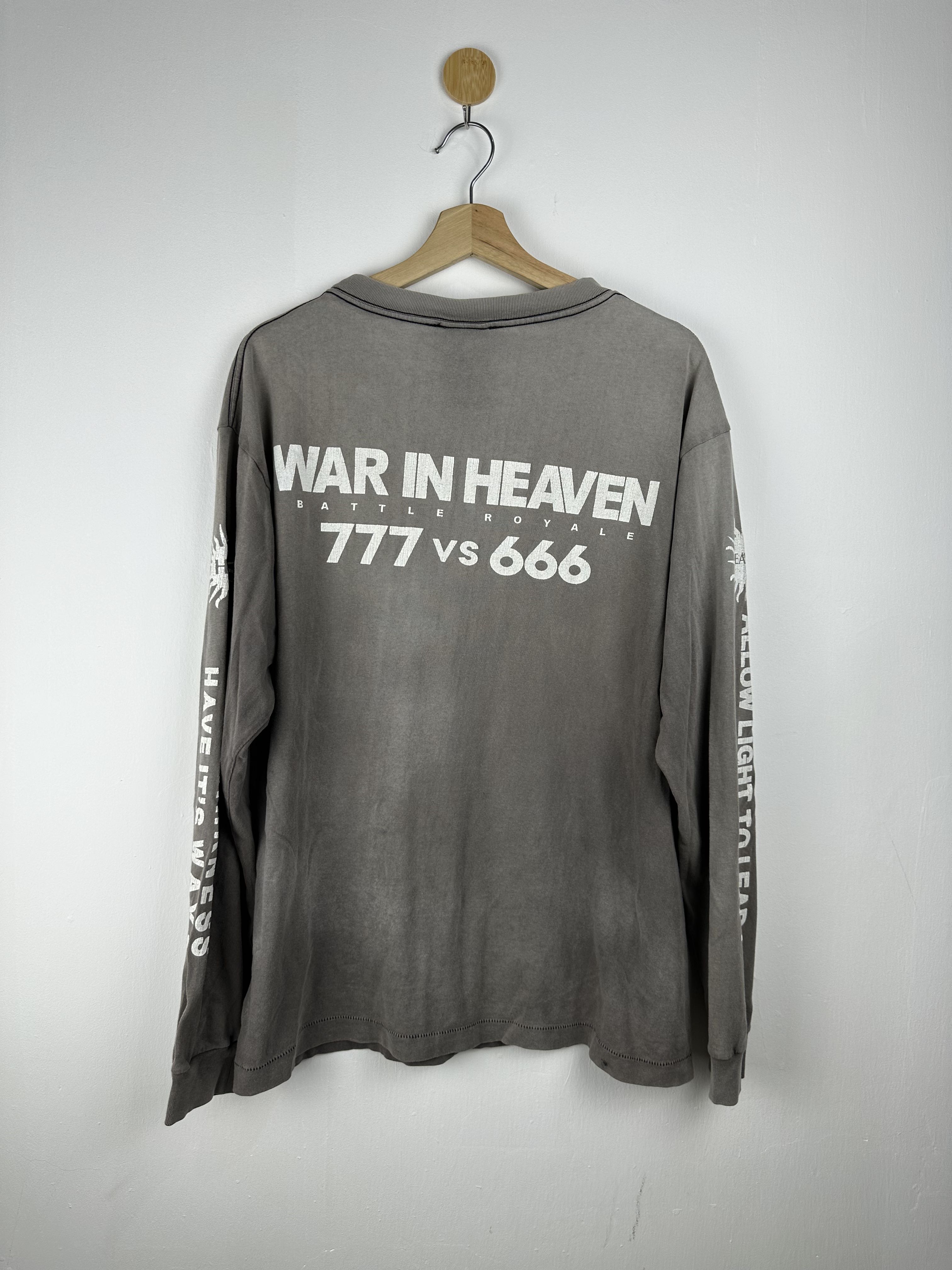 Saint Michael War in Heaven 777 vs 666 LS Tee - 2