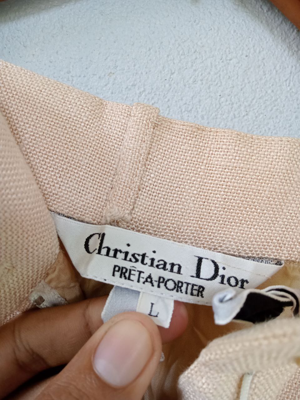 Christian Dior Preta Porter Beige Pants - 6