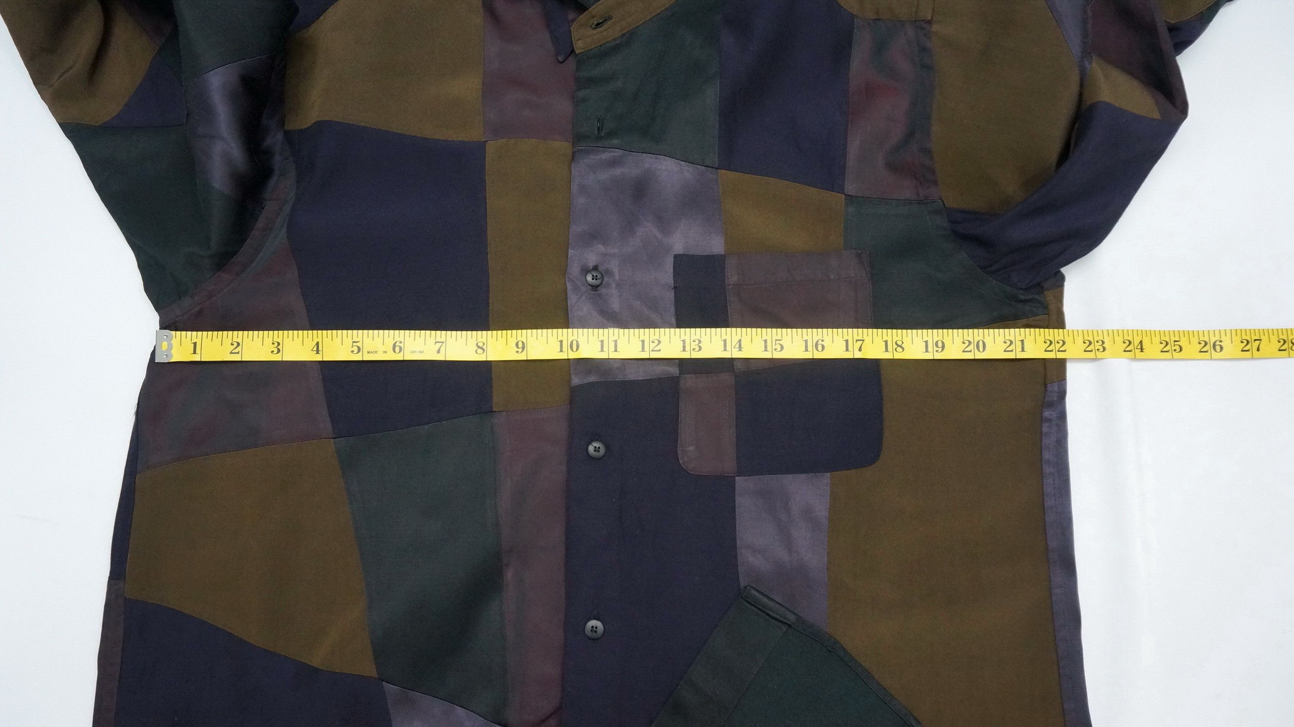 Rare 90s FICCE RAZZA Vintage Patchwork LS Shirt Japan - 10