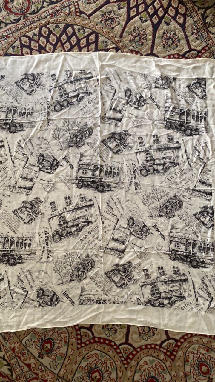 Vintage Cotton Scarf - 2
