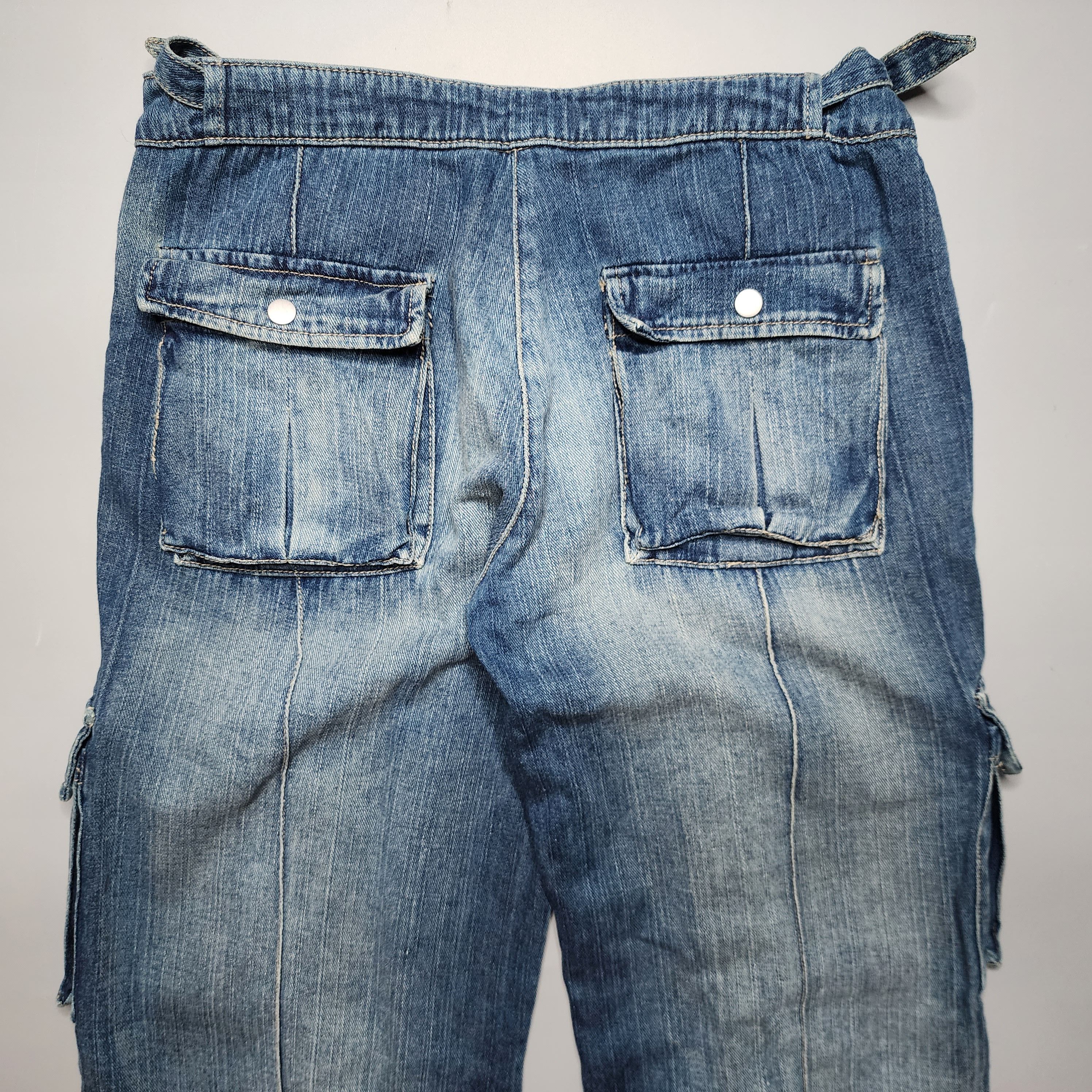 Vintage - Y2K Baggy 3D Pocket Cargo Jeans - 4