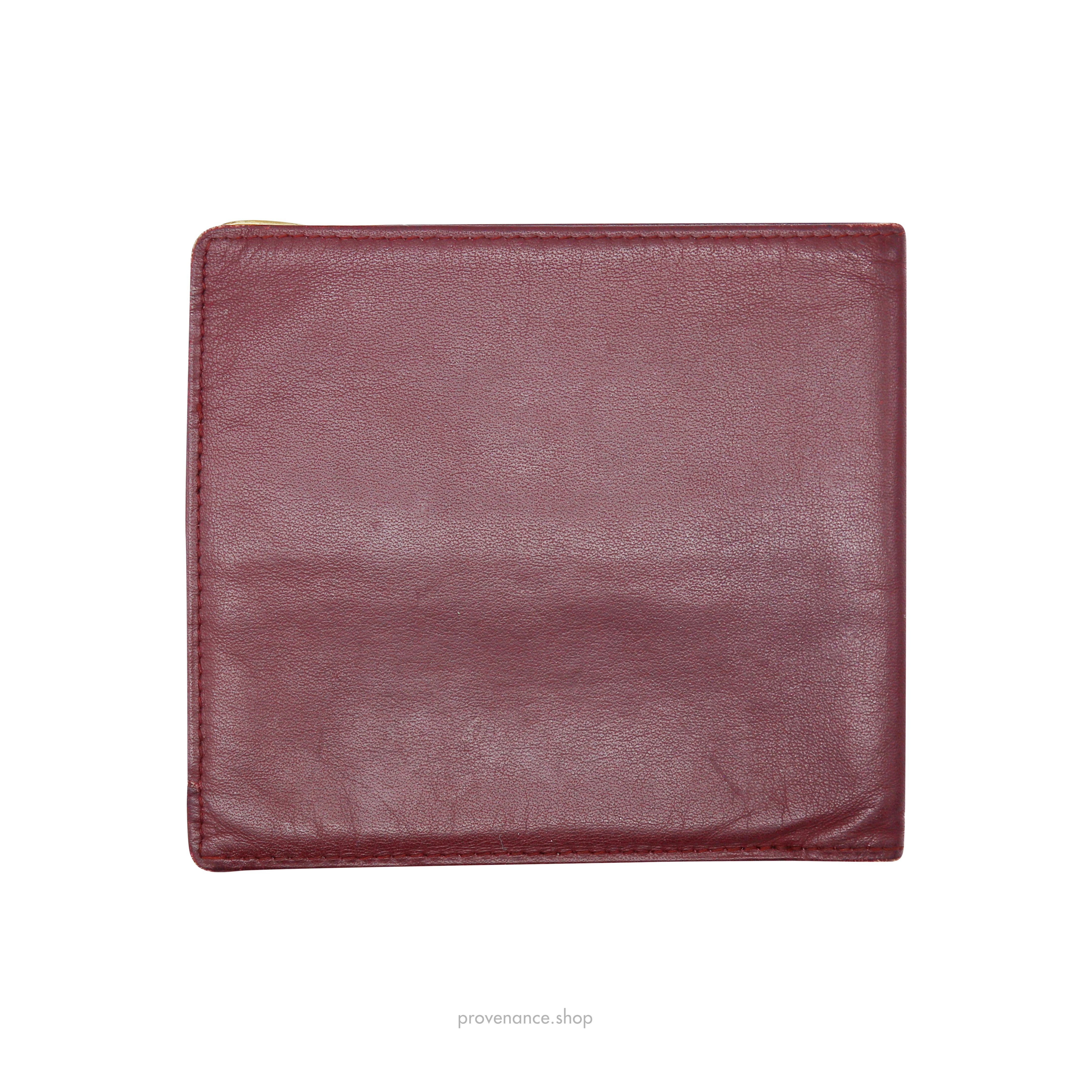 Cartier Bifold Wallet - Burgundy Calfskin Leather - 2