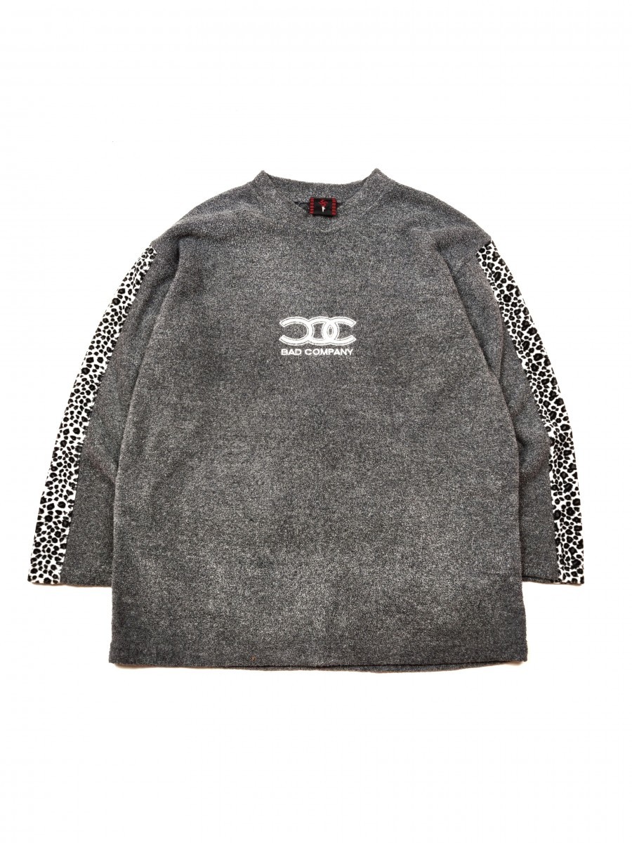 Vintage - Bad Company Leopard Fleece Sweater Sweatshirt - 1