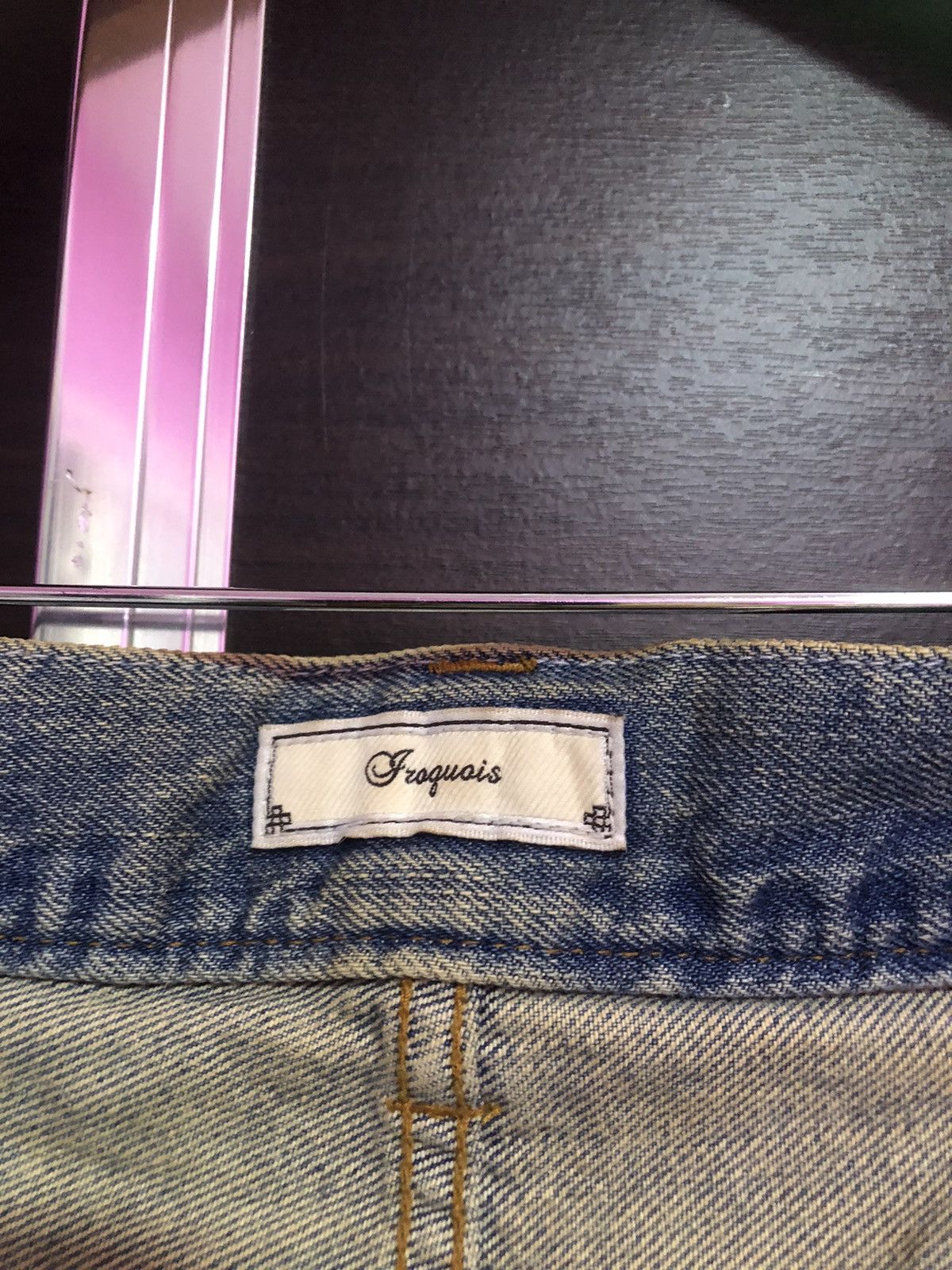 Japanese Brand - 🔥Iroquois Cross Art Design Pants Buckle Back Jeans - 9