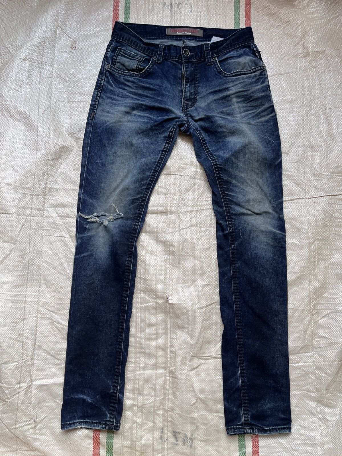 Vintage - Ripped Buckaroo Indigo Ink Jeans Fit Cut Japanese - 21