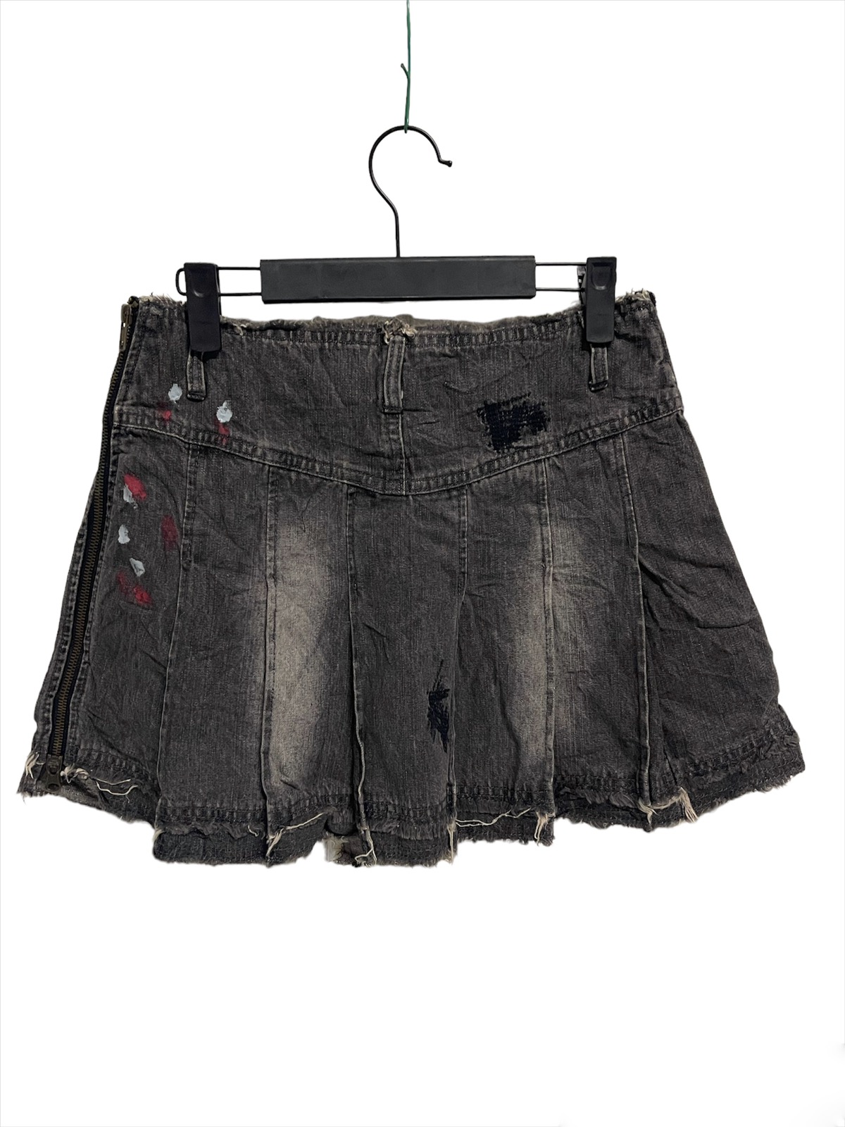 Other Designers Japanese Brand - Steals🔥ALGONQUINS Japan Pleated & rugged  destroy mini skirt | rottenhype | REVERSIBLE