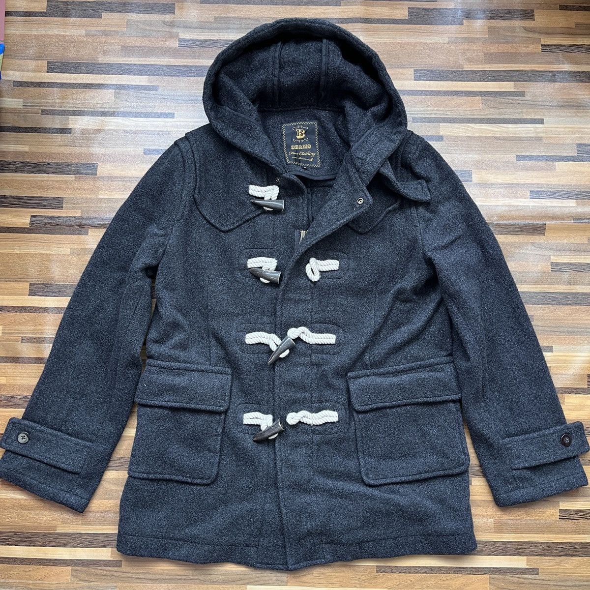 Beams Vintage 1980s Wool Hoodie Jacket Fine Clothing Japan - 12