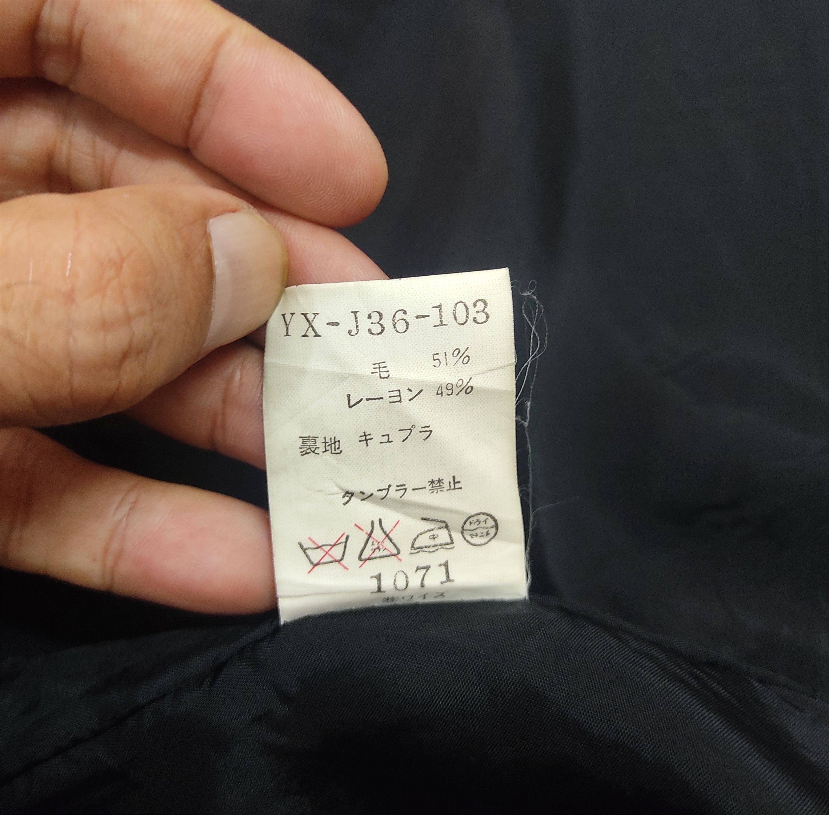 YOHJI YAMAMOTO Madras Check Oversized Blazer Jacket - 17