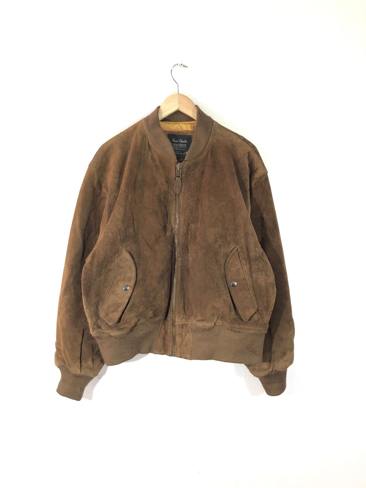 Vintage - Raver Shouter Leather Bomber Jacket - 2