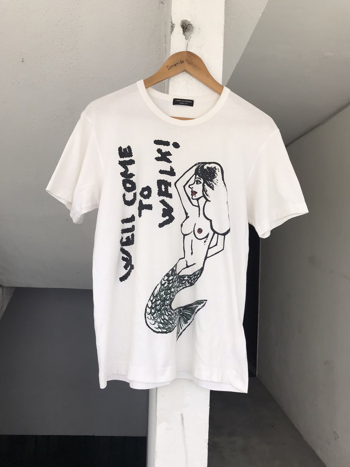 Rare Comme des Homme Plus Well Come To walk Mermaid Tee - 4