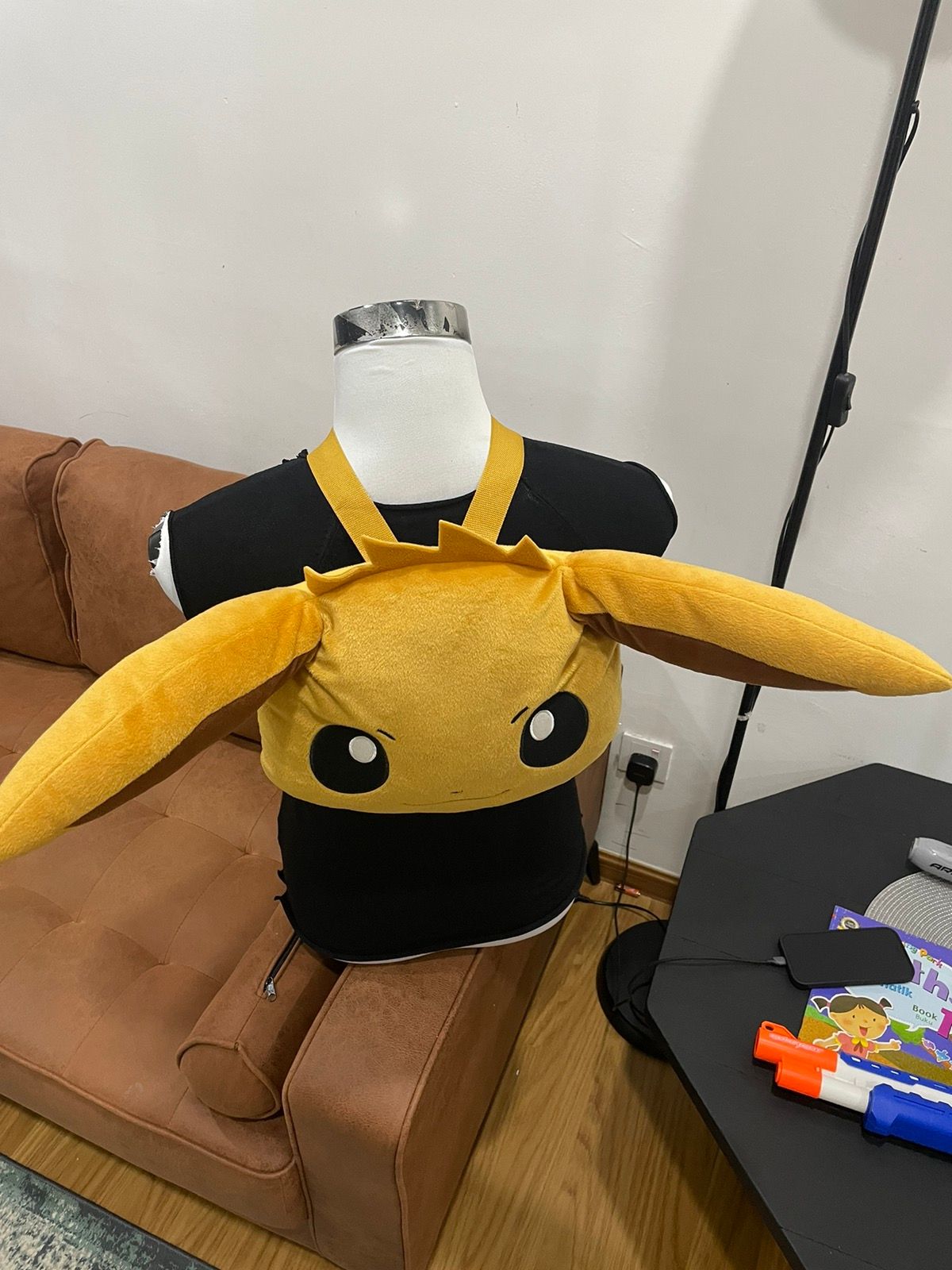 2019 Pokemon Eevee Big Face Pocket Monster Plush Bagpack - 13