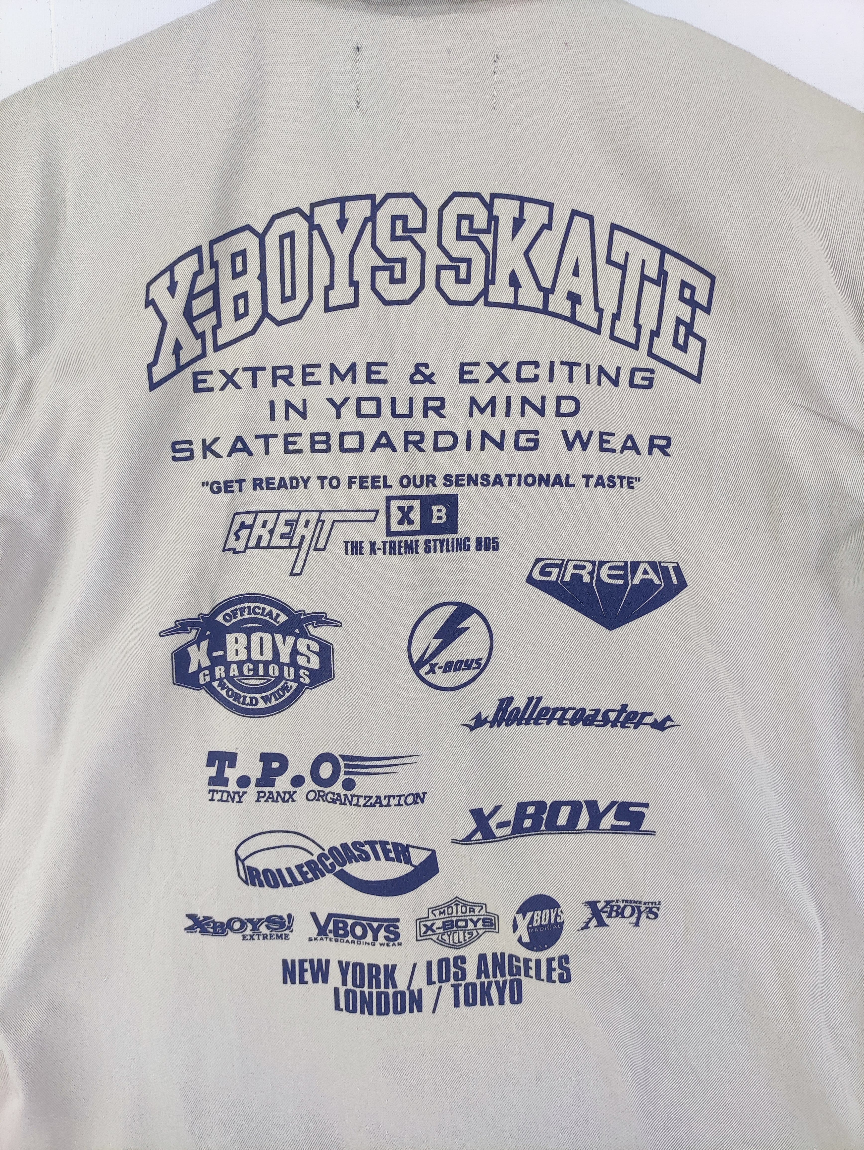 Vintage X-Boys Skate Short Sleeve Button Up - 7