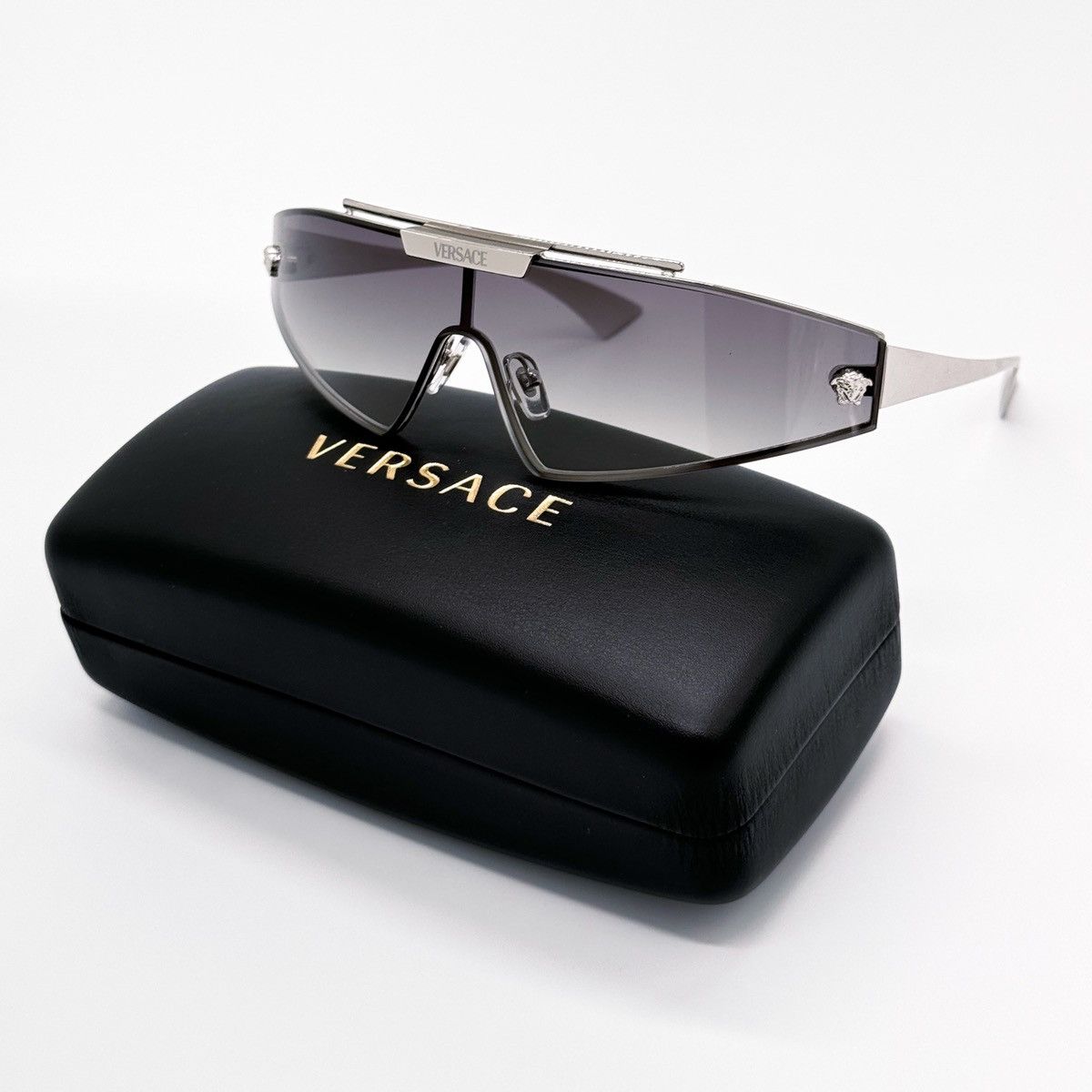 NEW VERSACE MOD 2265 1000/11 SHIELD VE2265 100011 SUNGLASSES - 8