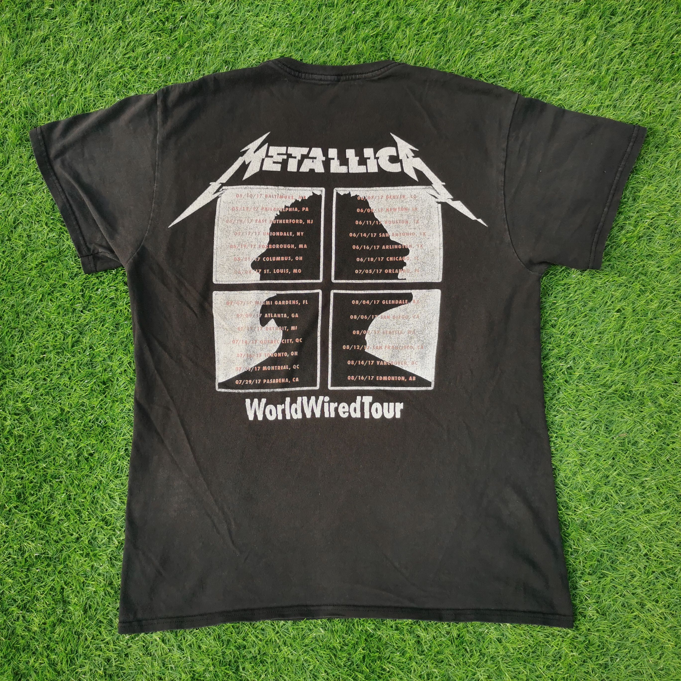 Vintage Metallica World Wired Tour Metal Band Tshirt - 3