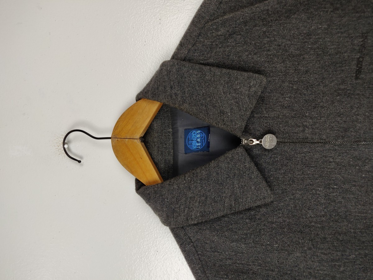 Casual Jacket - Jeans Blouson Wool Zipper Jacket Outerwear - 2