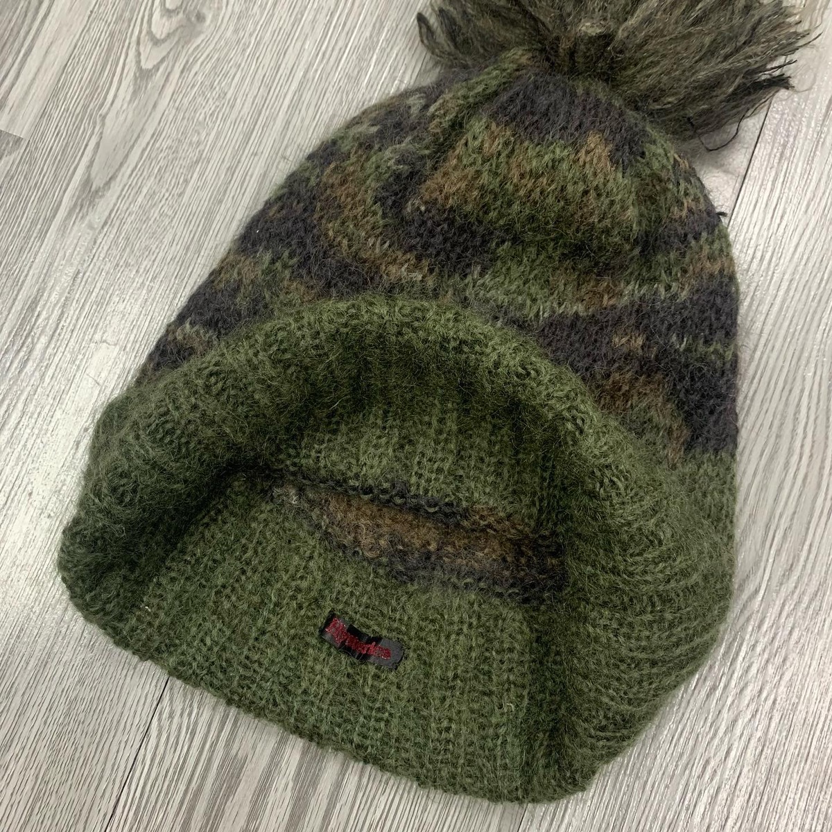 Hysteric Glamour Chunky Camo Mohair Beanie Hat - 5