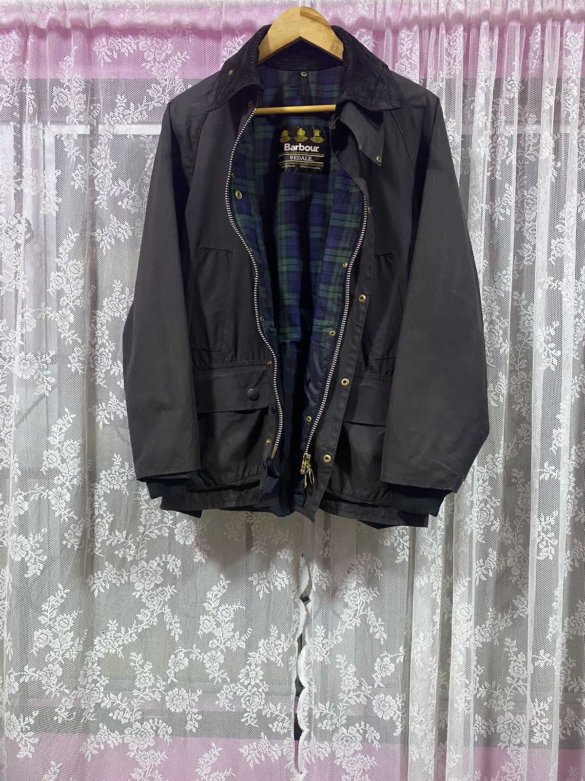Barbour Bedale Waxed Jacket Made England - 3