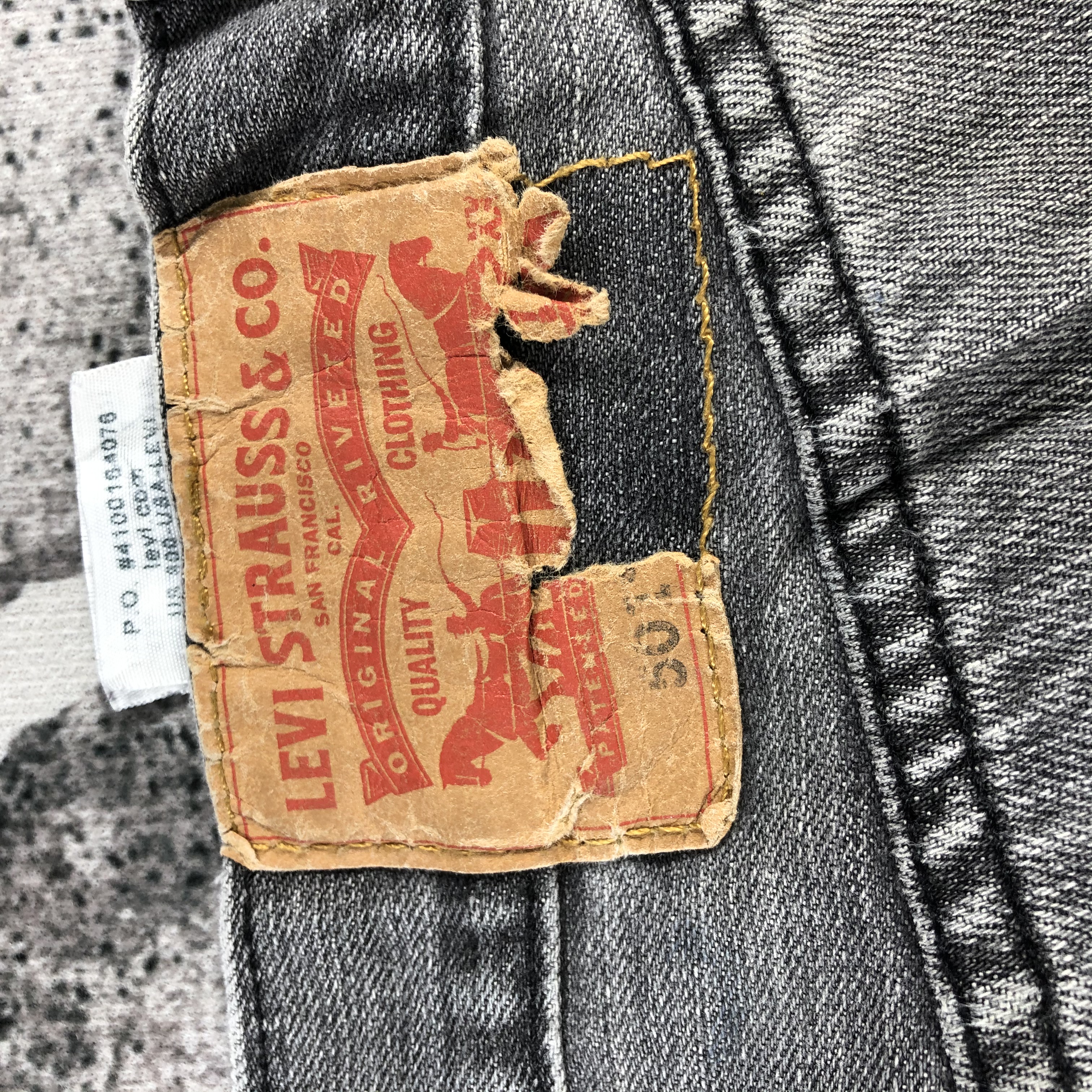 Vintage - Vintage Levi's 501 Jeans Faded Gray Denim KJ794 - 6