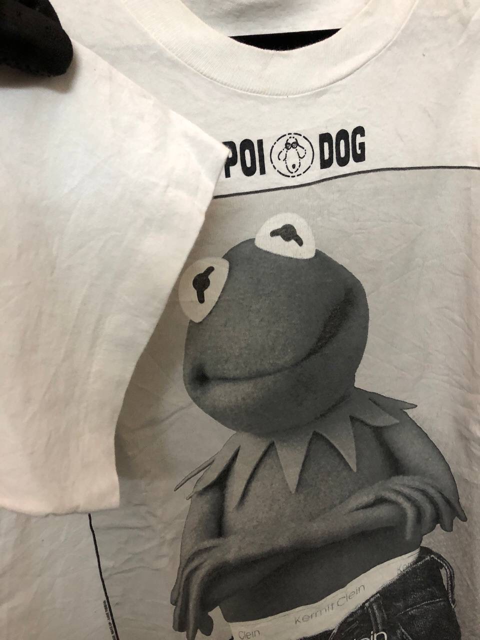 Calvin Klein - Vintage Kermit Clein Calvin Clein Under Where T-Shirt - 4