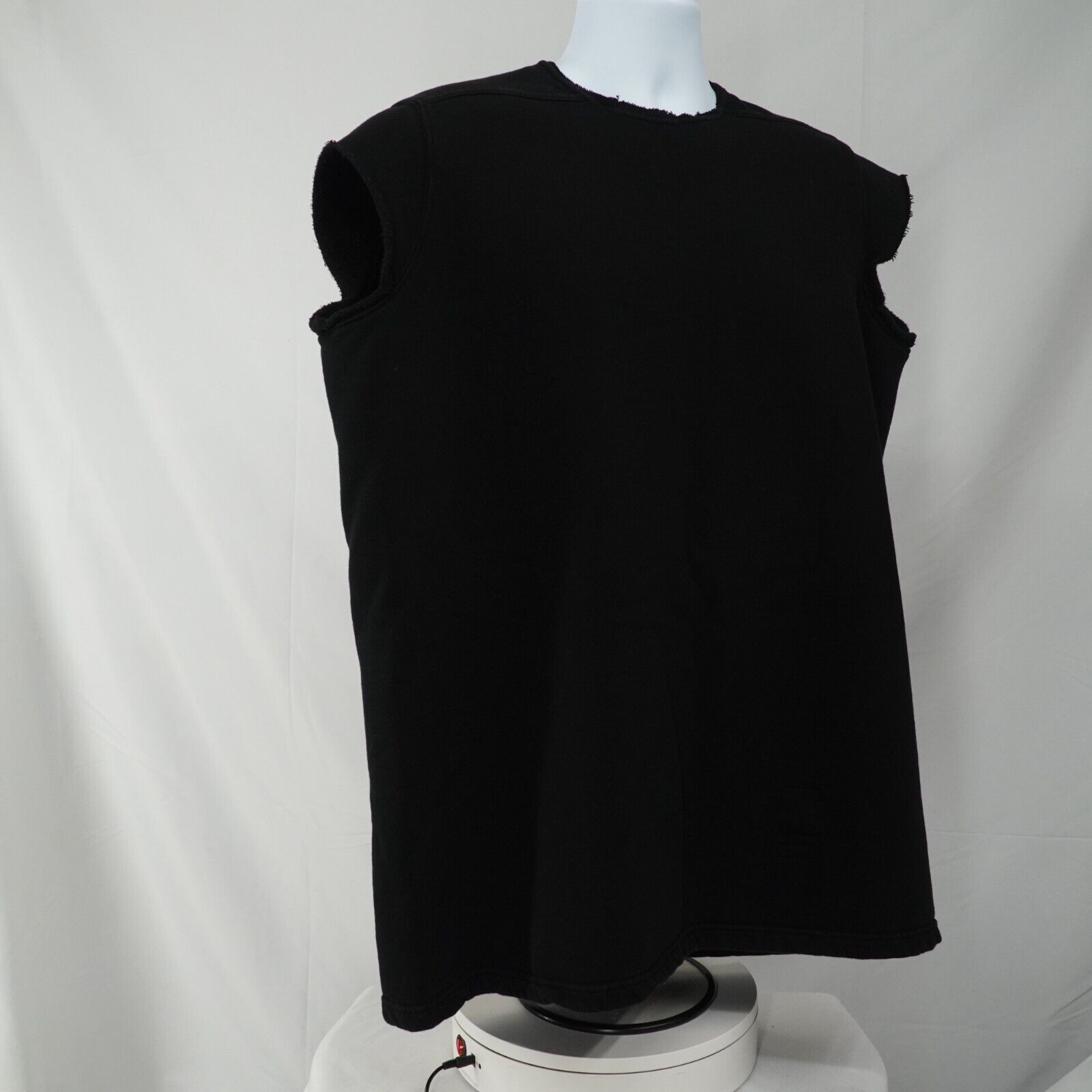 Jumbo Black Sleeveless Sweater Shirt Oversized SS16 Cyclops - 18