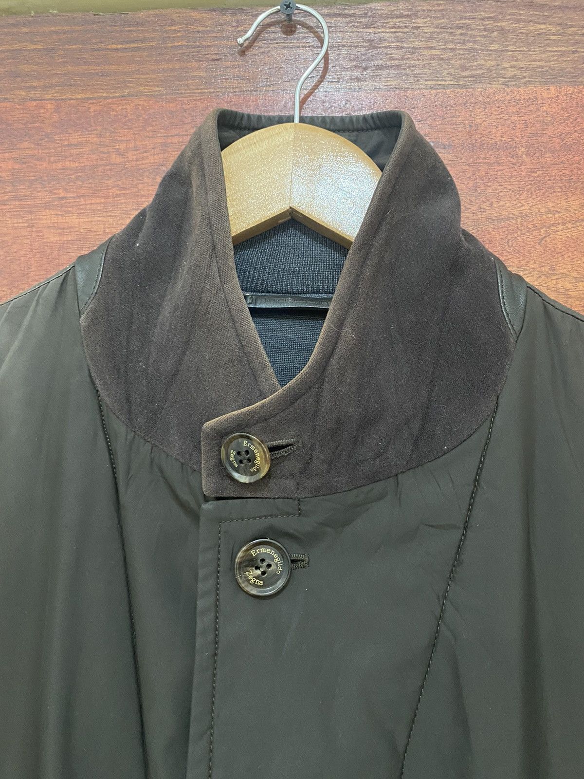 Ermenegildo Zegna Double Collar Parka Jacket Italy Made - 7