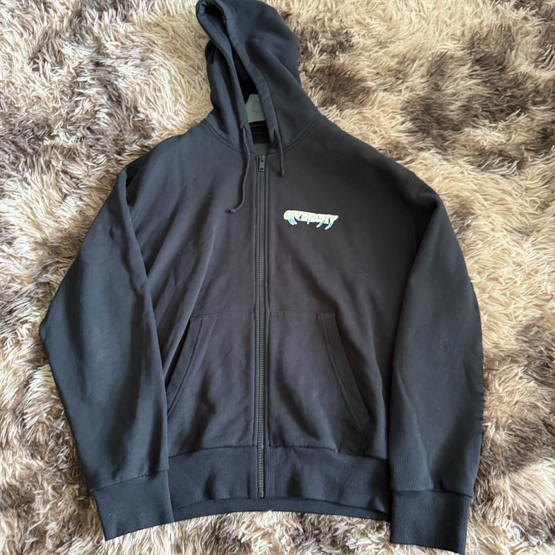 Givenchy Boxy Fit World Tour Zip Hoodie 'Black' - 1