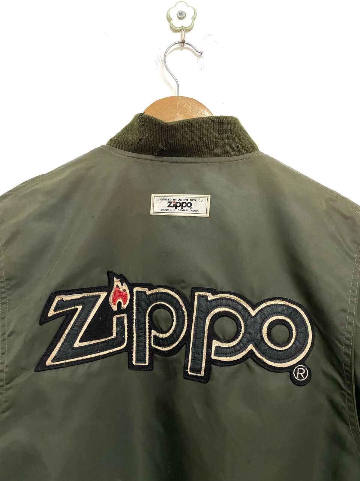 Vintage Zippo Bomber Flight Jacket - 7