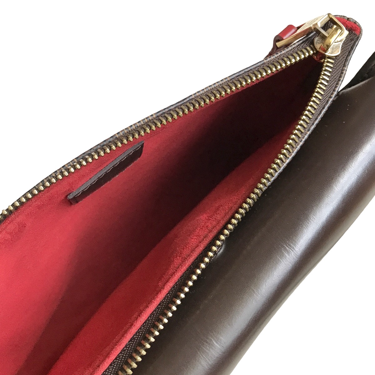 Louis Vuitton Damier Ebene Twice Cerise Pochette Sling Bag - 20
