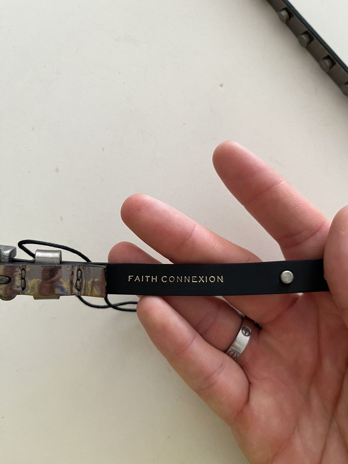 NWT - Faith Connexion XL Studded Leather Belt - 4