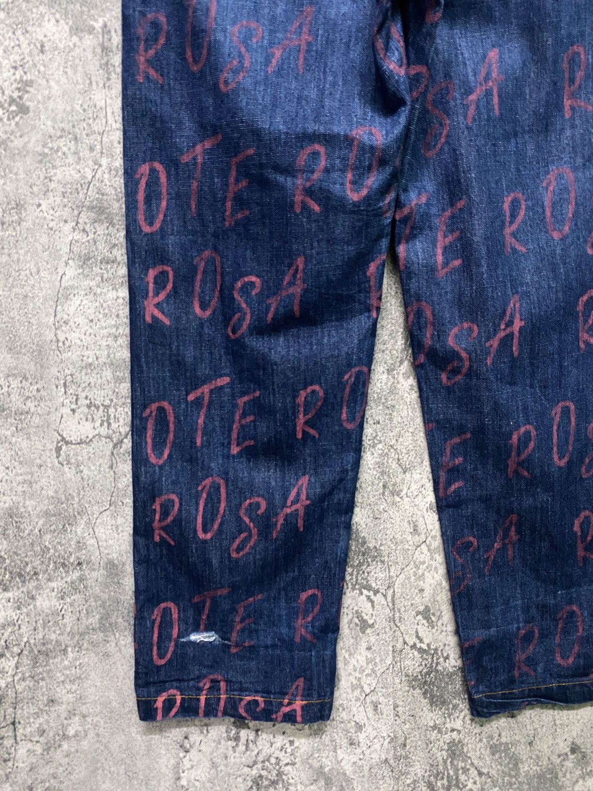 Distressed Denim - ROTE ROSA All Print Distressted Denim Jeans - 13