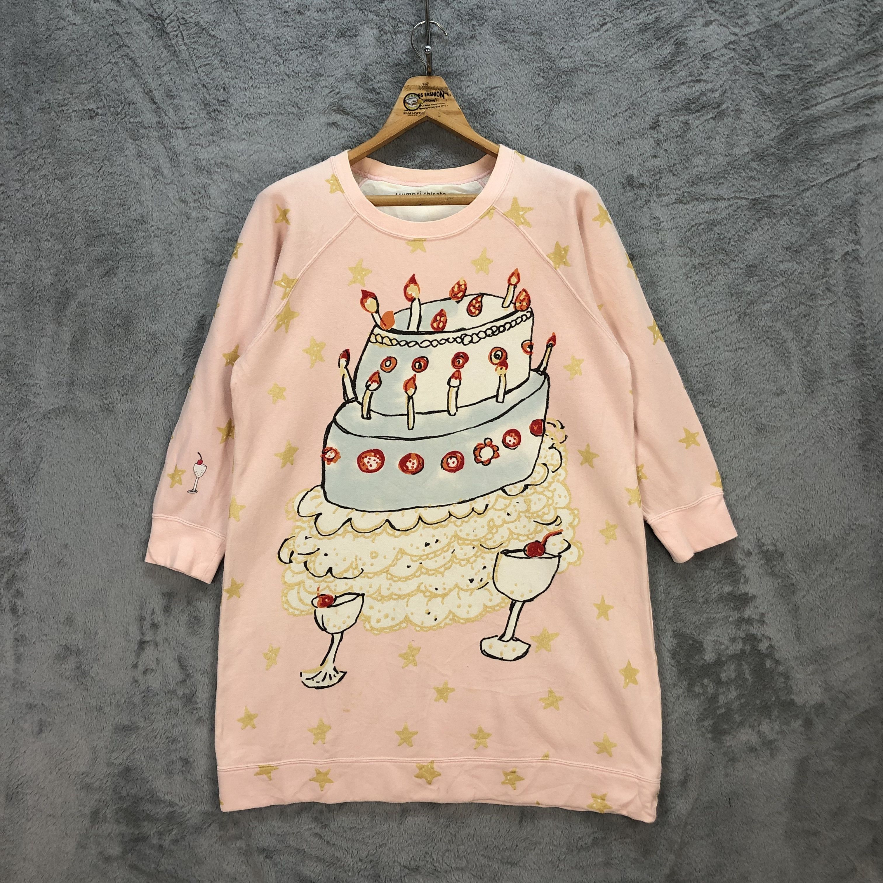 Tsumori Chisato Sleep Star Fleece Long Sweatshirts #5682-202 - 1