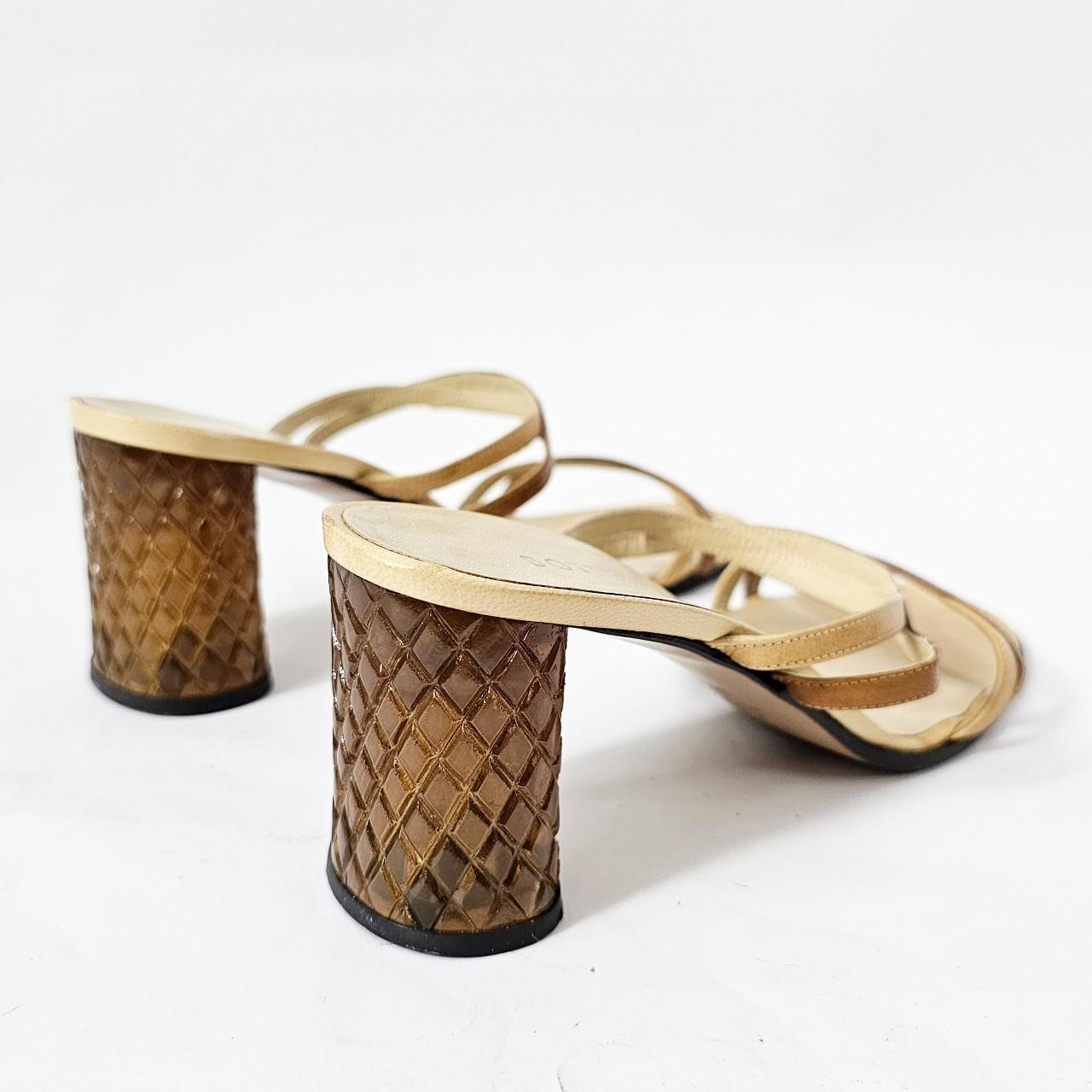 Bottega Veneta Women's Tan and Yellow Sandals - 4