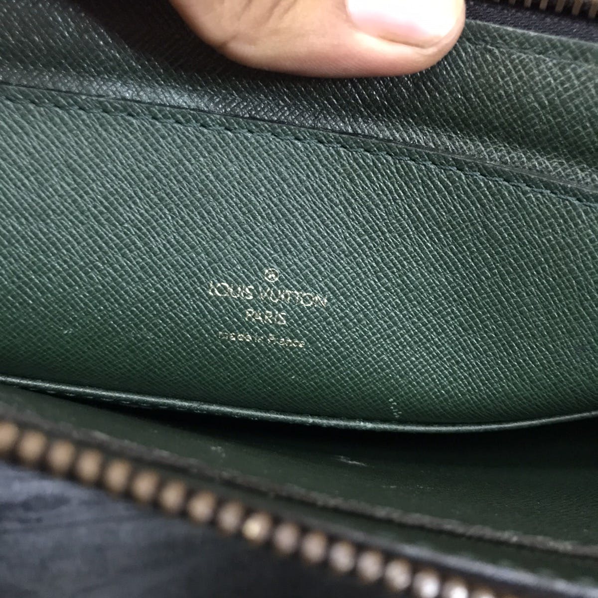 ‼️ VTG 1996 LOUIS VUITTON BRIEFCASE GREEN EPI LEATHER - 11