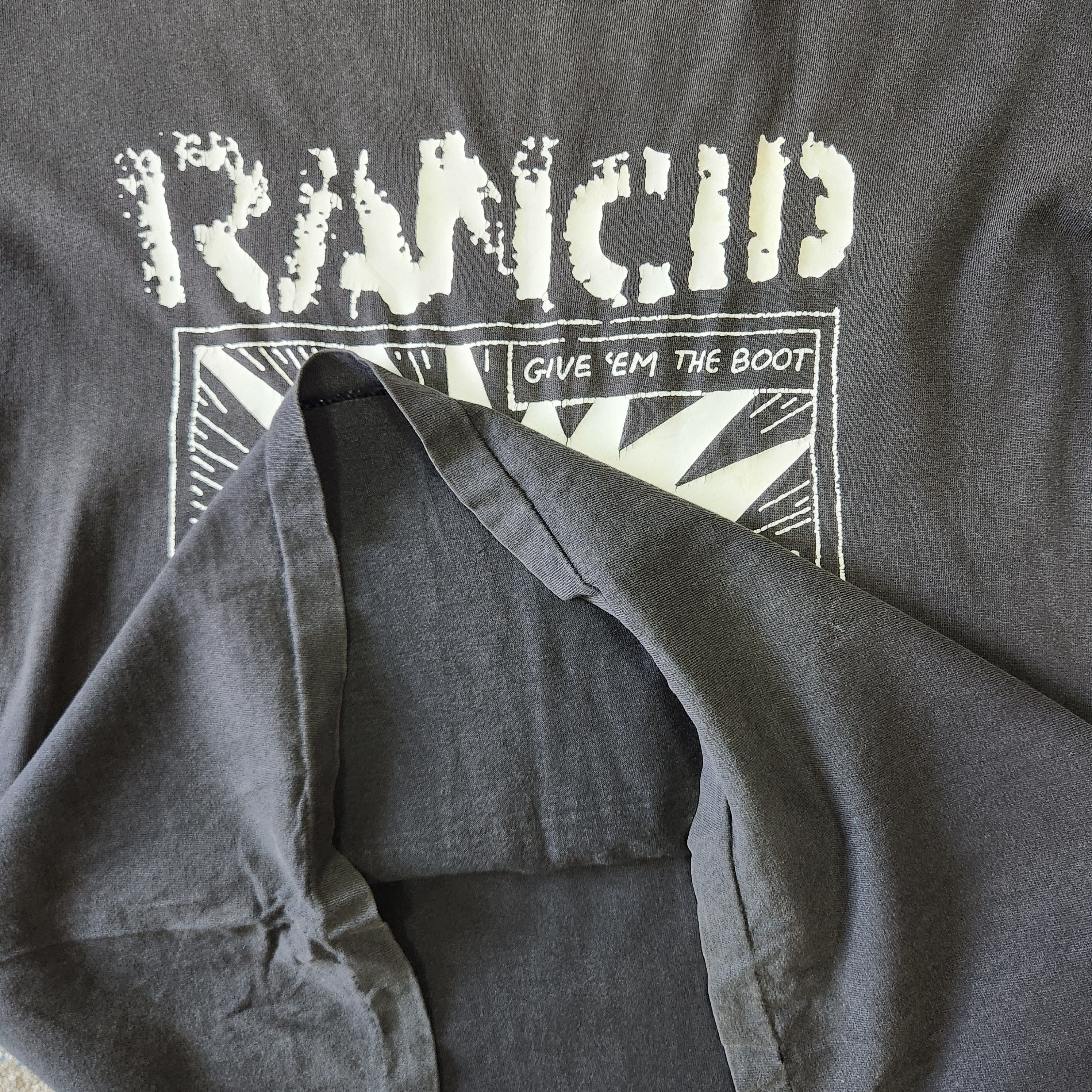 Vintage 2000s Rancid Give Em The Boot TShirt Single Stitch - 21