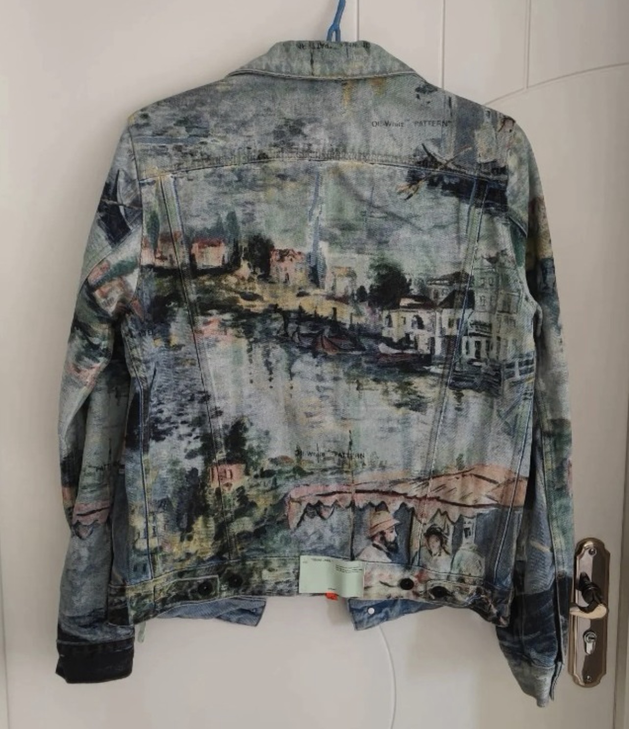 Off-white Monet oil painting denim jacket - 2